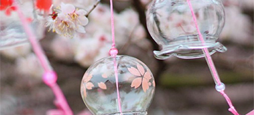 和風櫻花玻璃風鈴  美好的春天里，把風的溫柔送給你